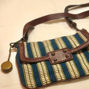 Anthropologie cross body compass purse